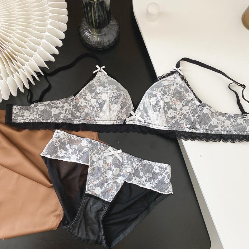 1 Bộ Áo Ngực + Quần Lót Ren Mềm Mại Thoải Mái Gợi Cảm Cho Nữ | BigBuy360 - bigbuy360.vn
