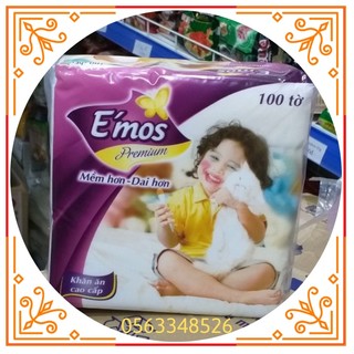 Giấy ăn vuông emoss-Giá Rẻ Hàng Khuyến Mãi