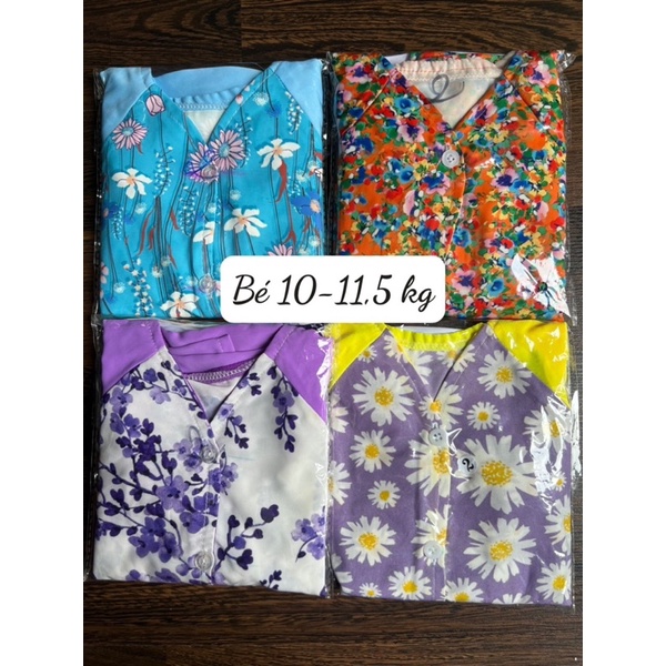 Bà Ba hoạ tiết hoa với nhiều màu sắc tươi sáng đẹp mắt cho bé Gái từ 7-30 kg