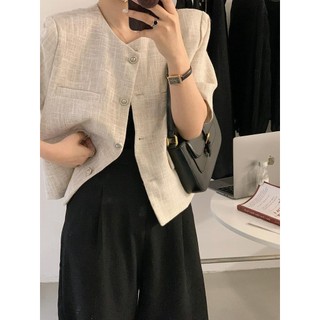 Áo Blazer ngắn tay dáng Hàn