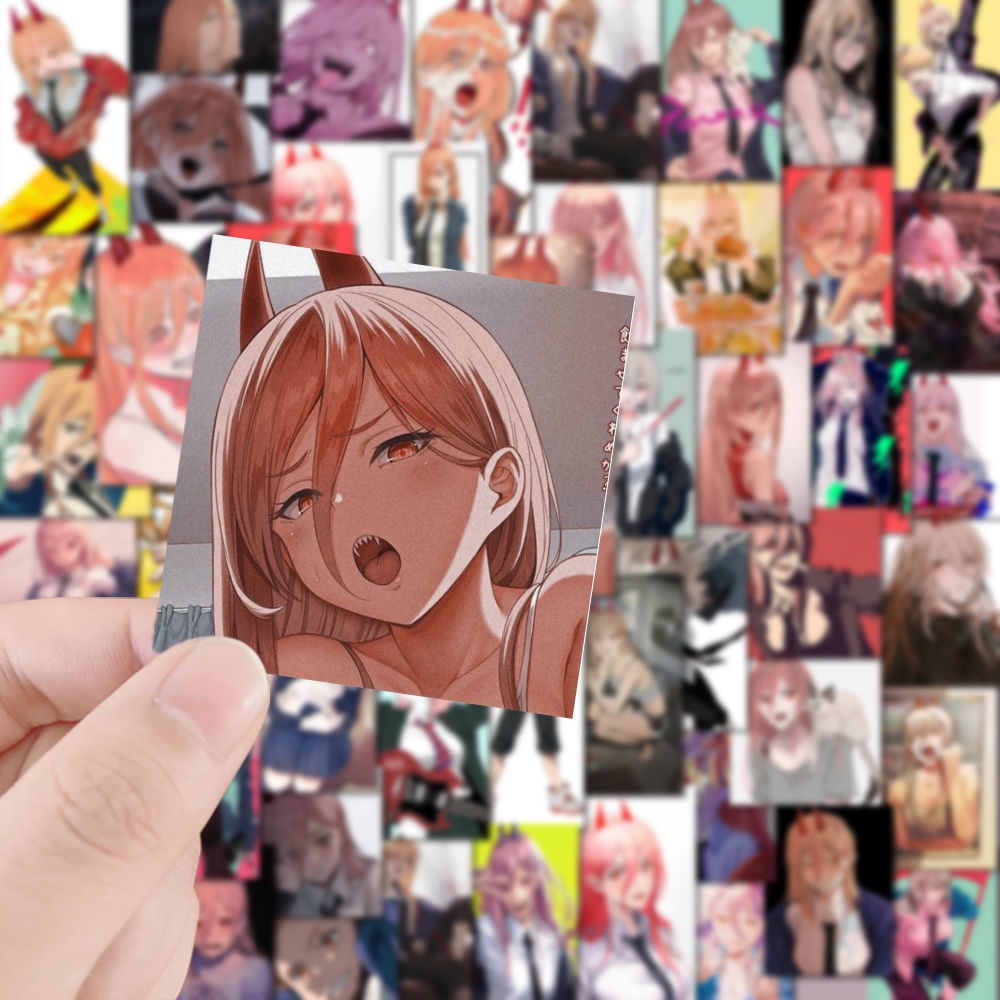 52 Cái Chainsaw Man POWER | Anime Sticker laptop trang trí trên tường