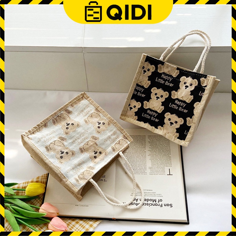 Túi Cói Tote Mini Nhiều Hình Phong Cách Vintage Tiện Dụng Siêu Đẹp