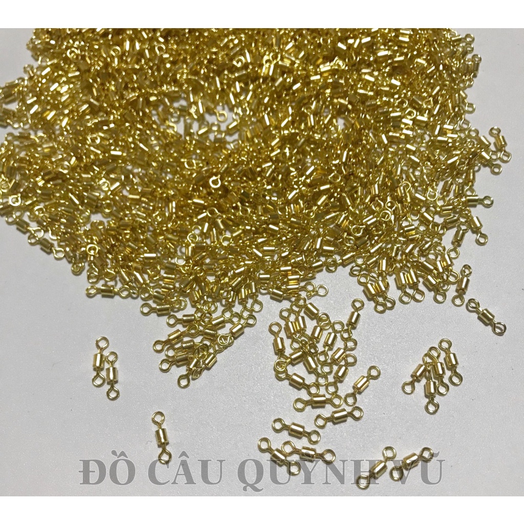 Khóa Link Số 8 màu vàng Mà Ní Buộc Dây Câu Đài, Khóa Link Câu Cá