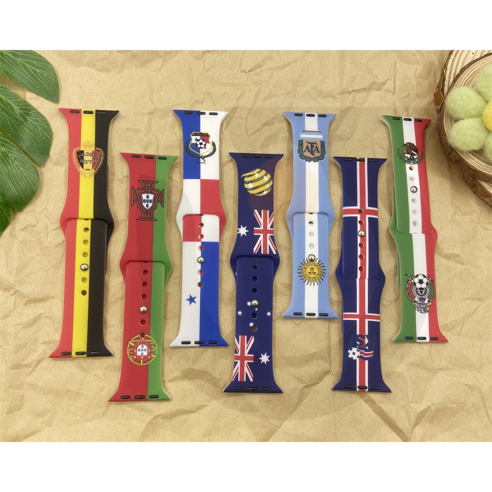 Dây Đeo Đồng Hồ Bằng Silicone Cho iWatch7 / 6 / 5 / 4 / 3 / 2 / 1 / SE Generation 38 / 40 / 41 / 42 / 44 / 45