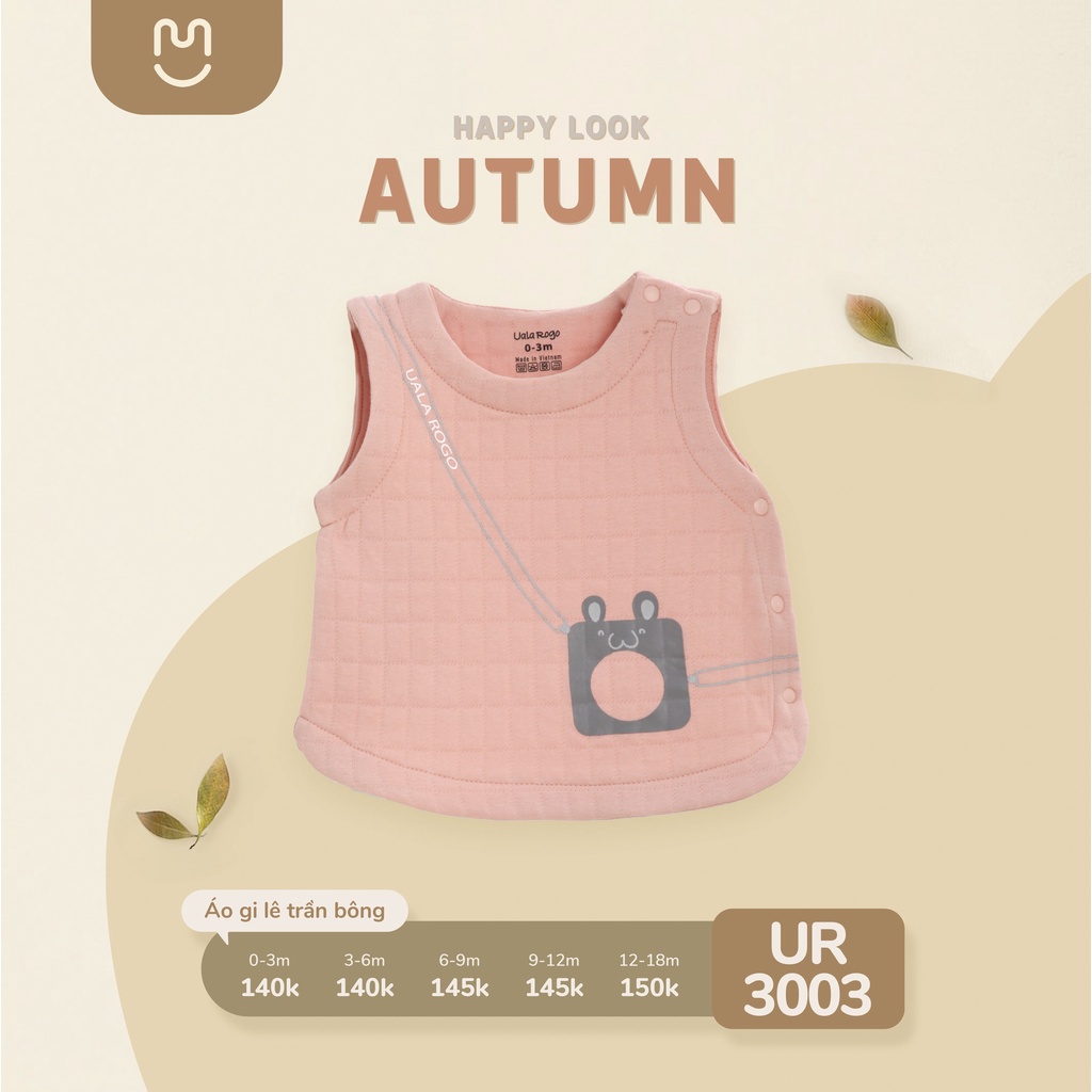 Áo gile nỉ bông ualarogo