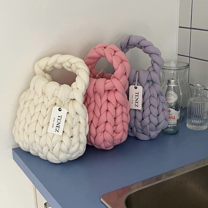 TÚI LEN BÔNG XÁCH TAY HANDMADE