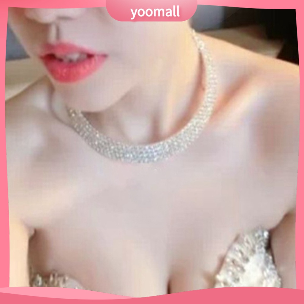 Vòng Cổ Choker Đính Đá Thanh Lịch Thời Trang Cho Nữ