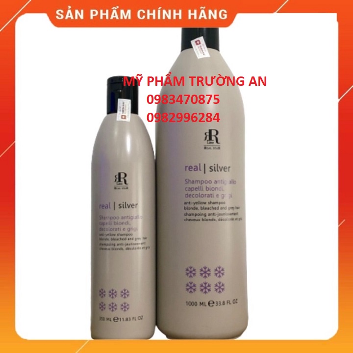 DẦU GỘI TÍM KHỬ VÀNG RR LINE STAR SILVER ITALY