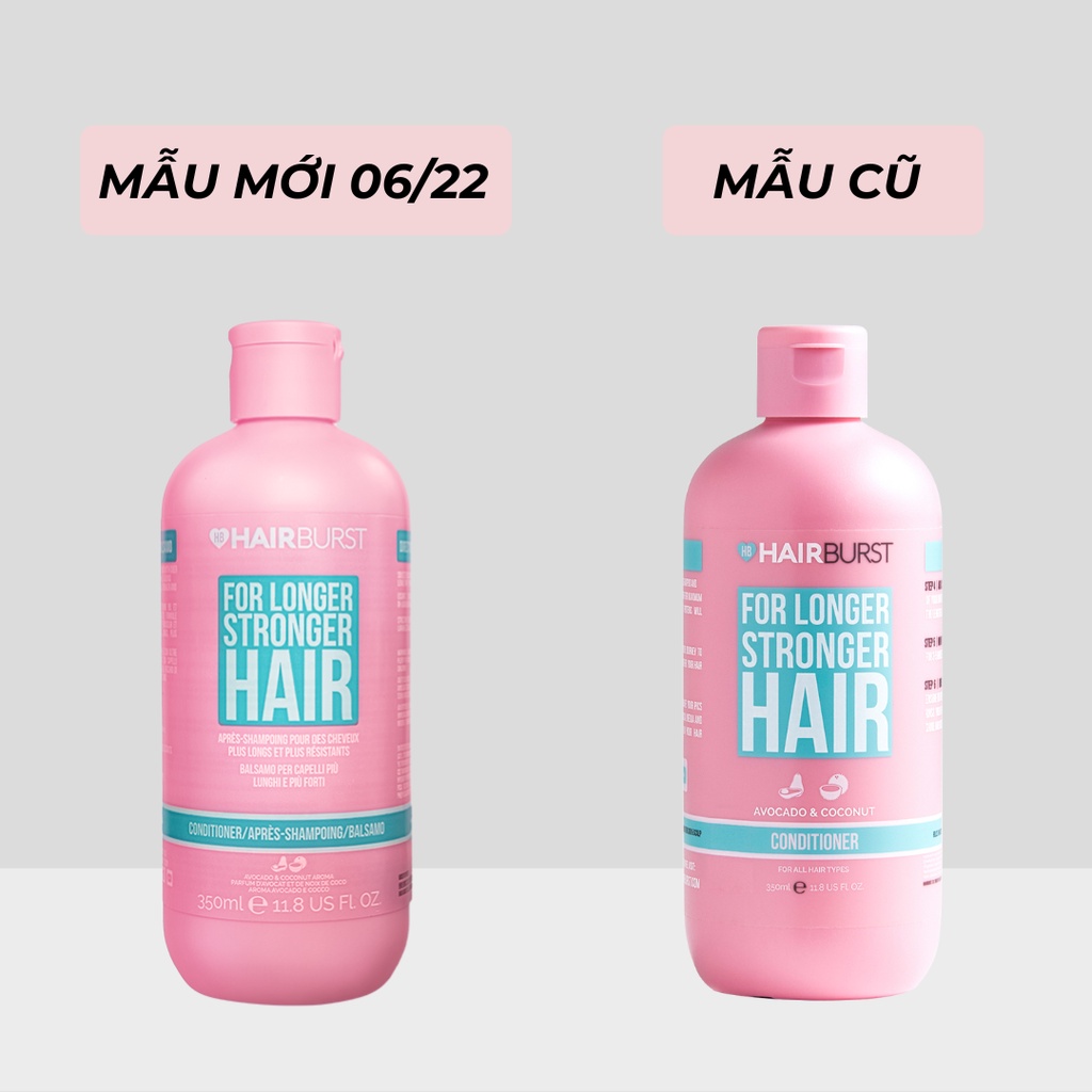 Dầu xả HAIRBURST kích thích mọc tóc dài hơn chắc khỏe hơn 350ml/chai