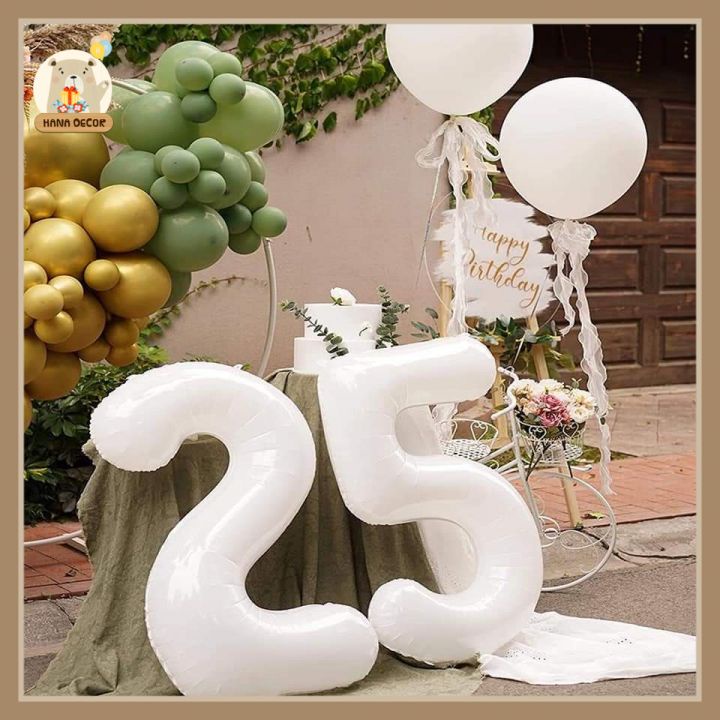 Bóng số 32 inch trang trí sinh nhật cho bé trai và bé gái
