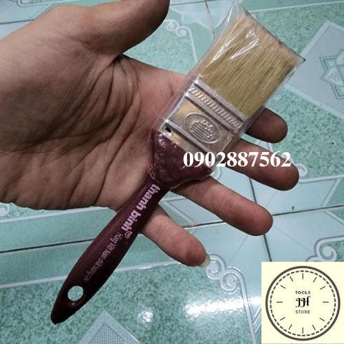 cọ sơn cán nâu thanh bình 1.5inch 28mm