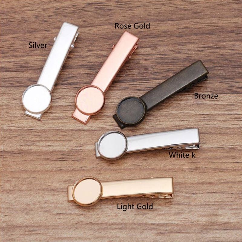 Set 10 Kẹp Tóc Trơn 12mm DIY Đa Ứng Dụng