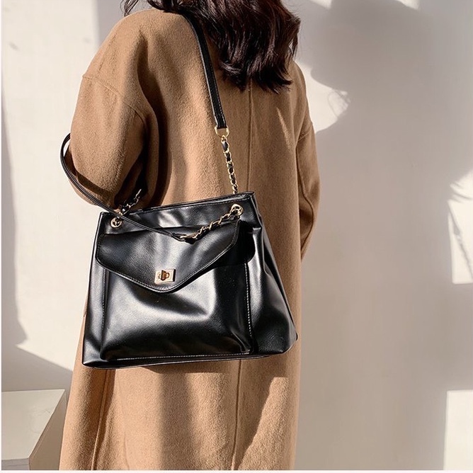 Túi xách nữ da mềm size to kẹp nách đeo vai đẹp giá rẻ phong cách thời trang hàn quốc TX19 | BigBuy360 - bigbuy360.vn