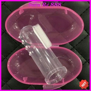 ⚡️ Tưa lưỡi, rơ lưỡi silicone siêu mềm cho bé (kèm hộp)