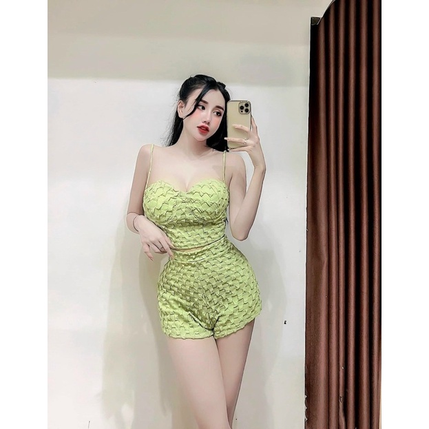 Set Bộ Xốp Cúp Khuôn Ngực Có Mút Ngực Quần Sort Siêu Cao