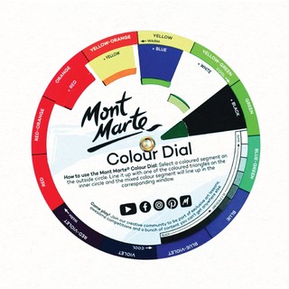 Bảng Hướng Dẫn Pha Màu Mont Marte Mini 10.5cm Giấy Cho Họa Sĩ Thiết Kế Tìm Màu Chuẩn – Họa cụ Summer