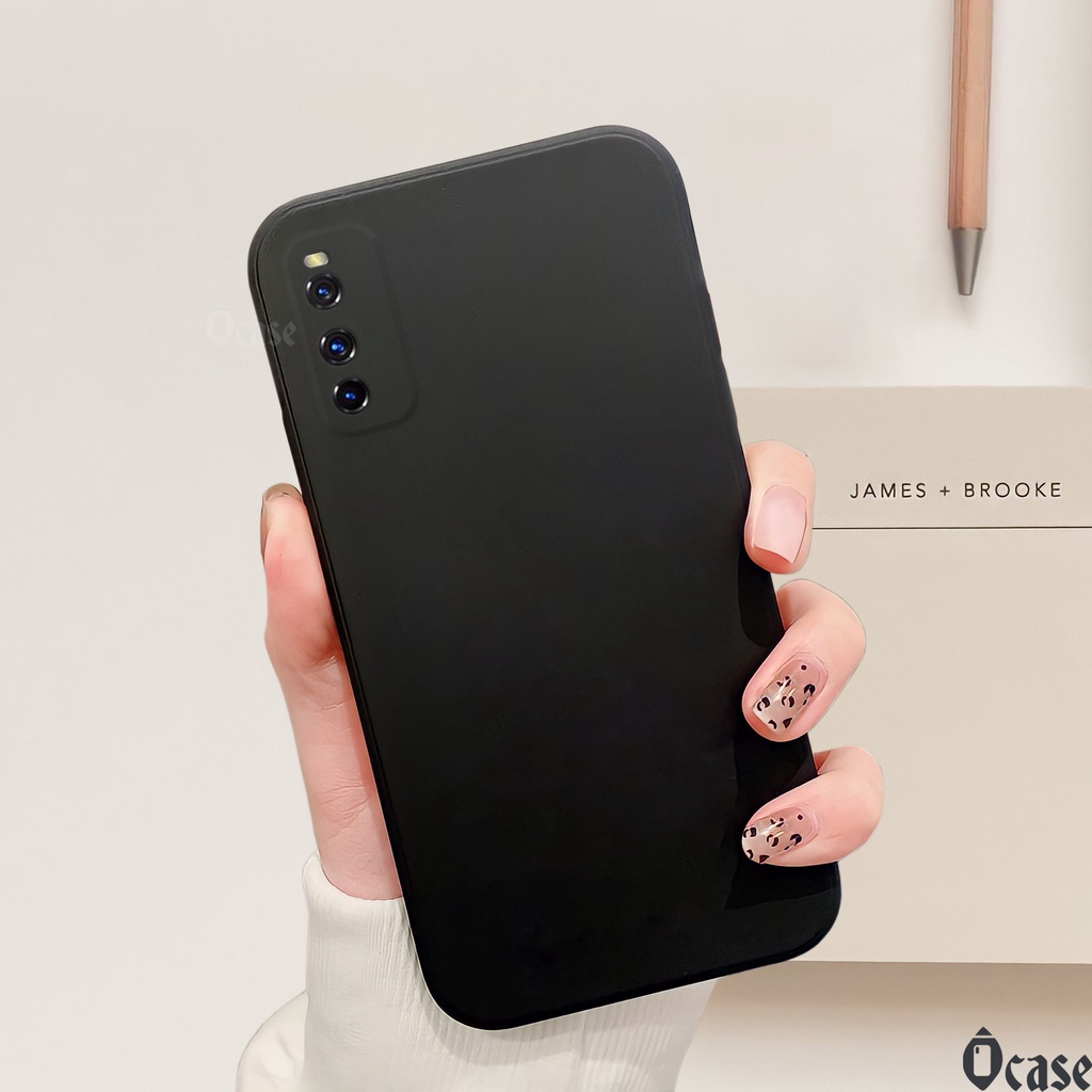 Ốp lưng Vivo iqoo Z1 / iqoo Neo 3 in hình gấu  cạnh viền vuông có bảo vệ camera