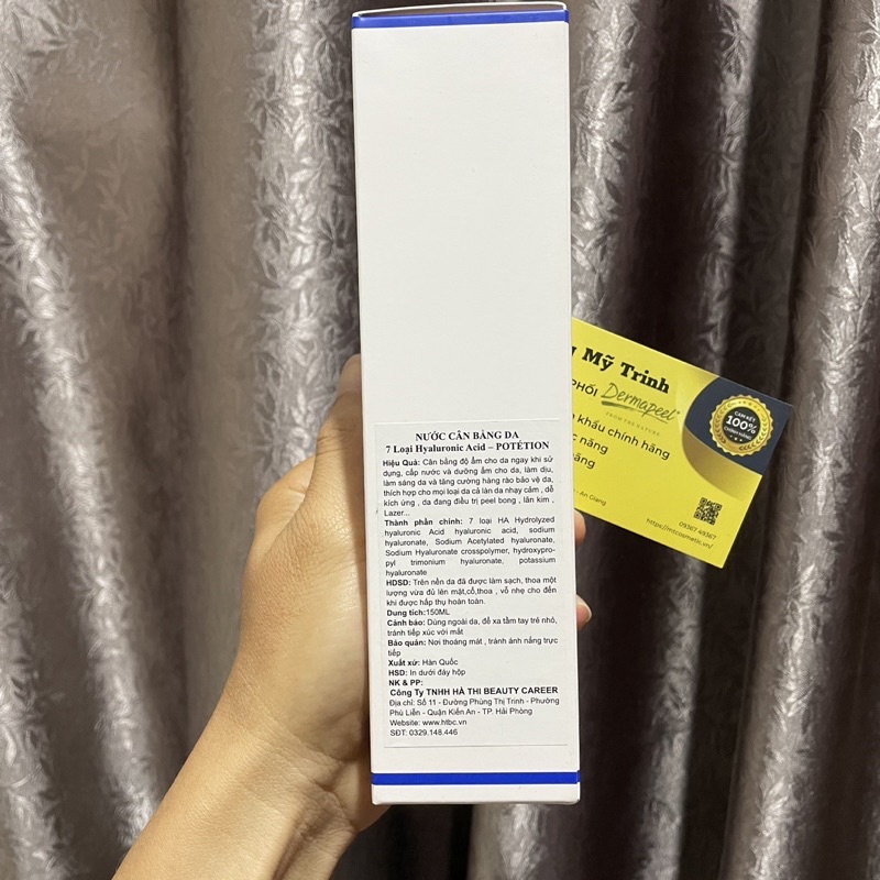 Toner Potetion Hydration Treatment 150ml - Nước hoa hồng tốt cho da sau làm PRP, sau phi kim, lăn kim, peel da