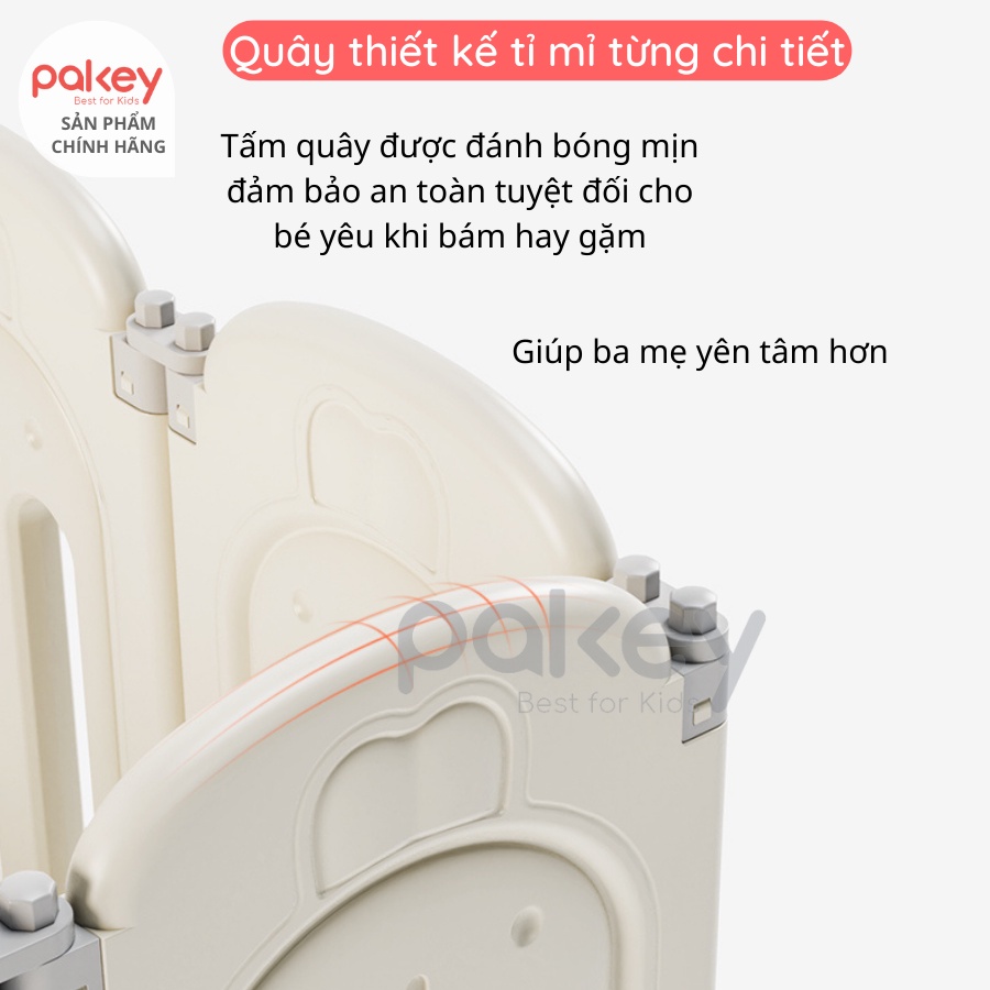 Quây Cũi Nhựa Gấp Gọn Cao Cấp TẶNG 100 BÓNG +GIỎ ĐỰNG, Quây Nhựa Cho Bé Siêu Chắc Chắn Bảo Hành 3 Năm, Mẫu Thỏ Xinh Xắn