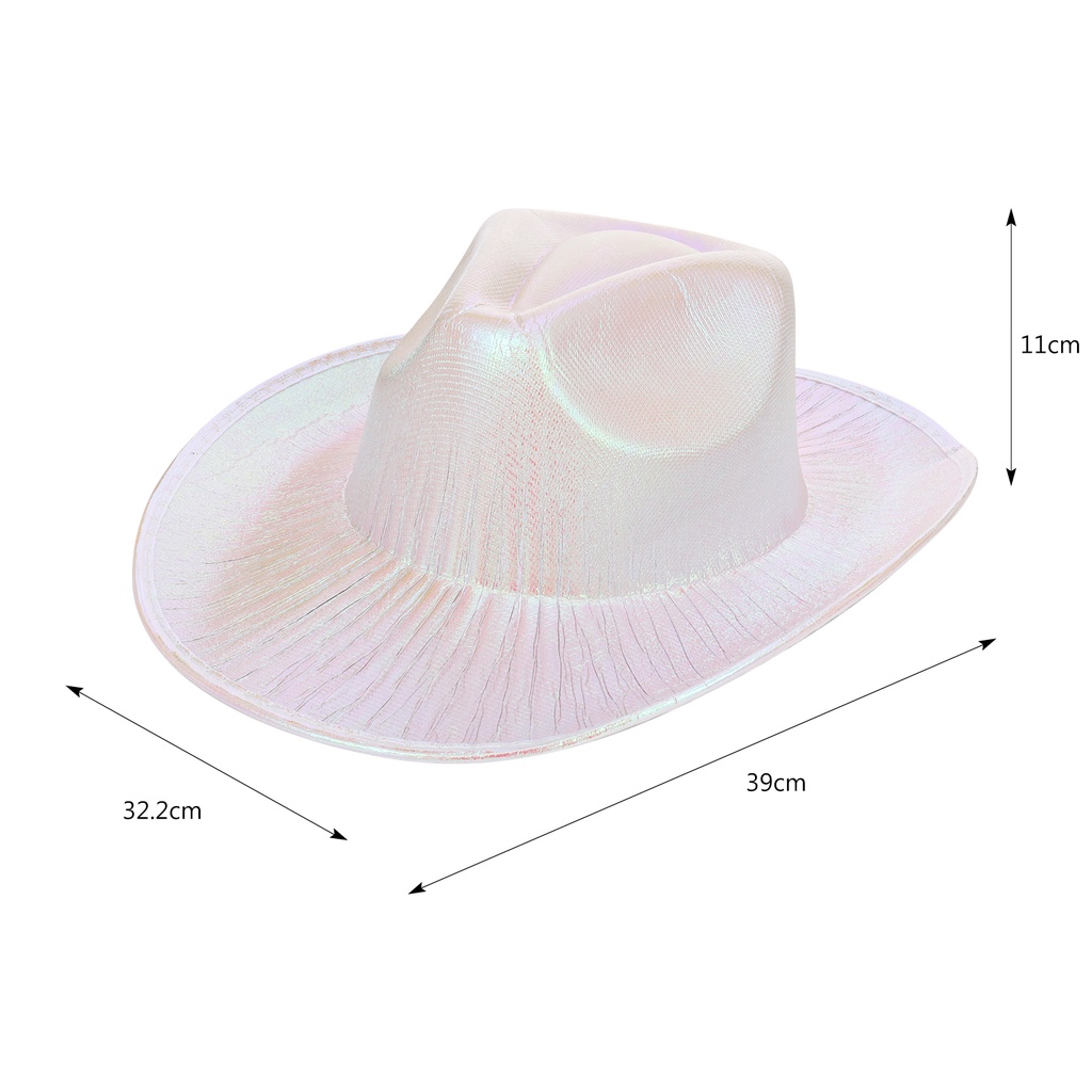 Mũ Cao Bồi Lấp Lánh Neon Bachelorette Cowgirl Disco Bachelorette Cho Nữ