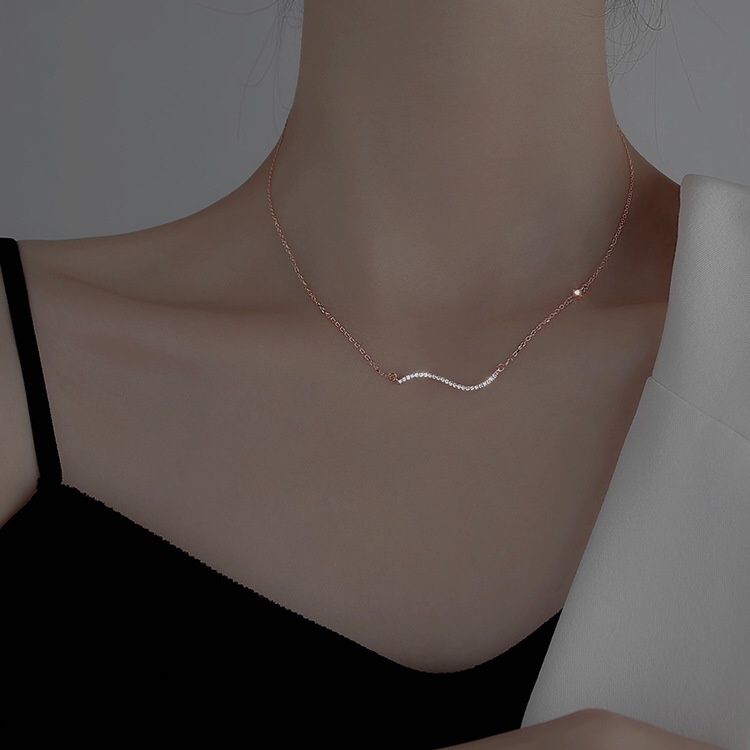 Vòng cổ Đính Đá Lấp Lánh Sang Trọng Cho Nữ