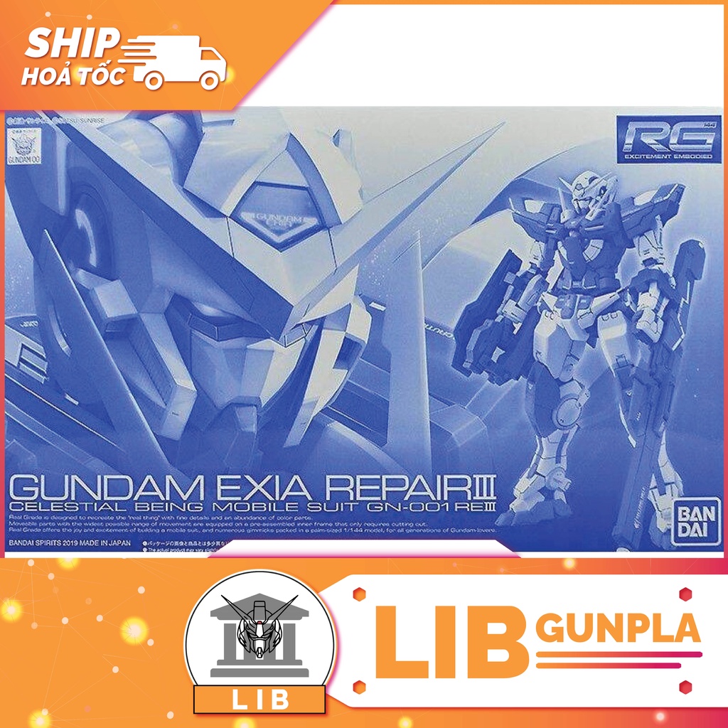 Mô hình lắp ráp Gundam RG 00 Gundam Exia Repair III (P-bandai)