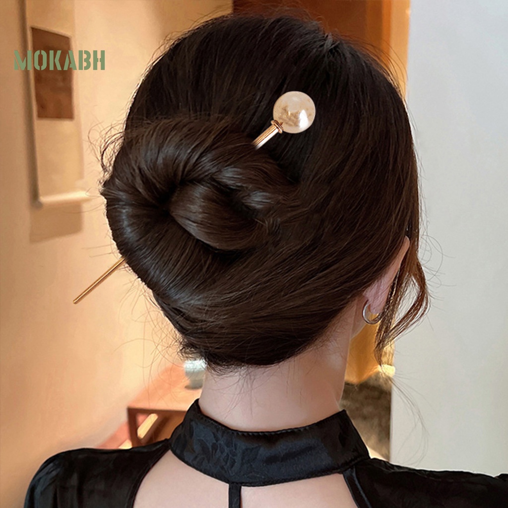 Kẹp Tóc Kim Loại Thiết Kế Đơn Giản Thanh Lịch Phong Cách Hàn Quốc