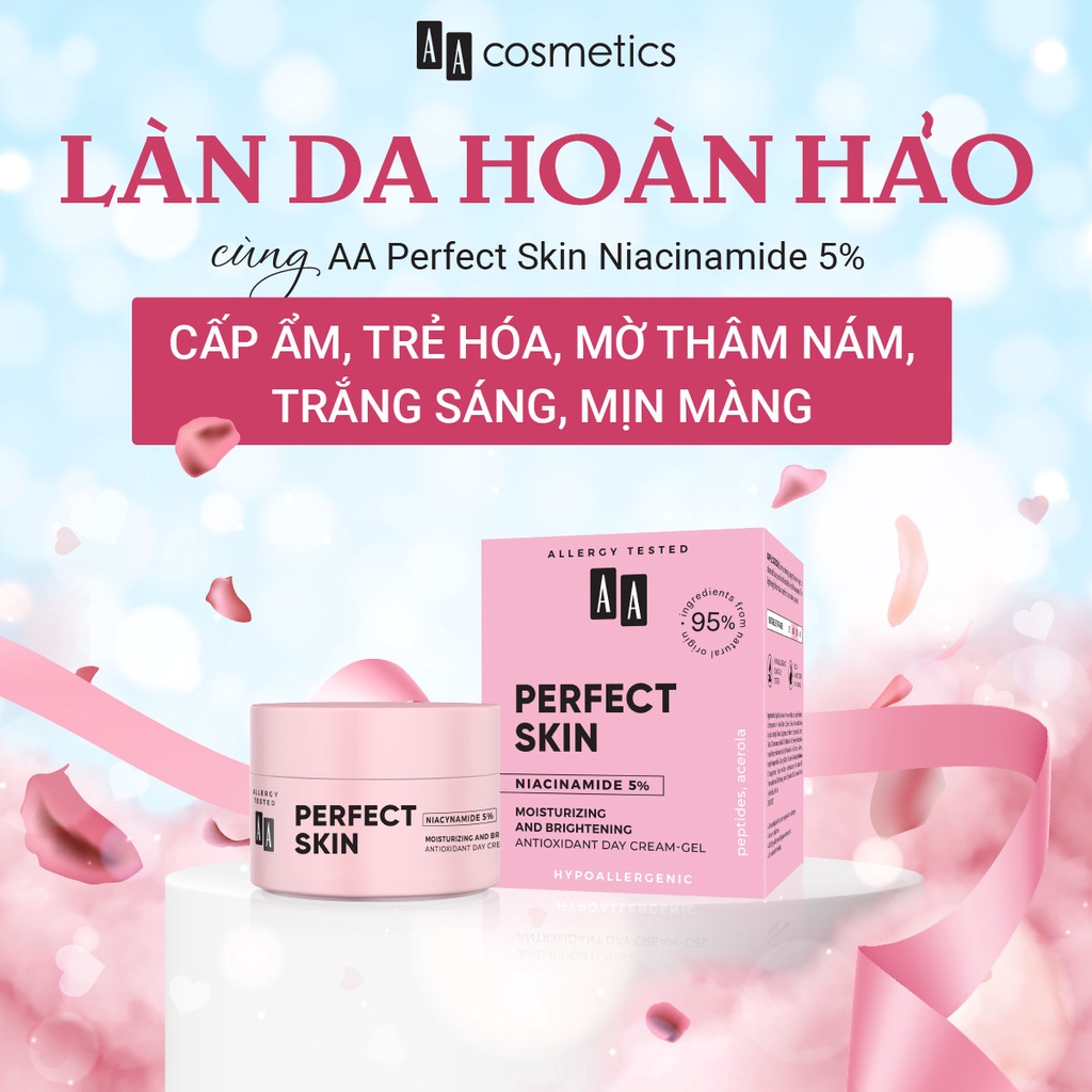 Kem làm đẹp da AA Cosmetics Perfect Skin Niacinamide 5% lọ 50ml