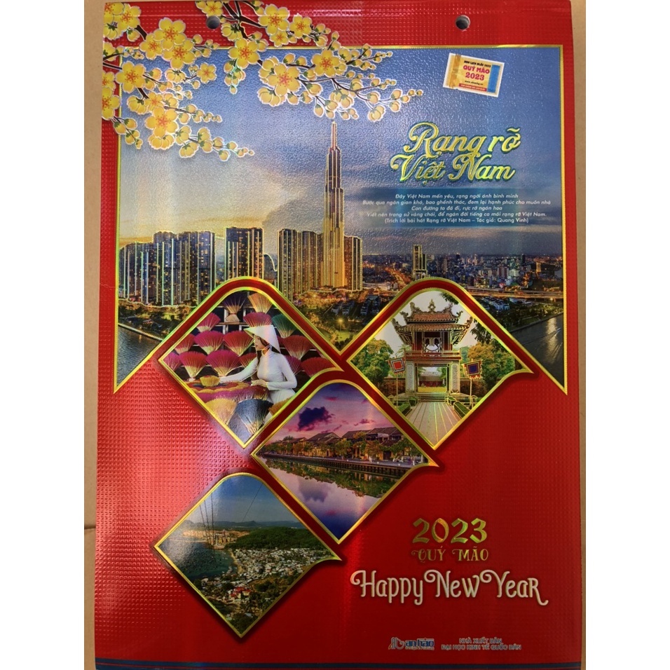 LỊCH TREO TƯỜNG 2023 -LỊCH BLOC SIÊU, ĐẠI, RỜI 2023 - QUYỂN BLOC: RẠNG RỠ VIỆT NAM