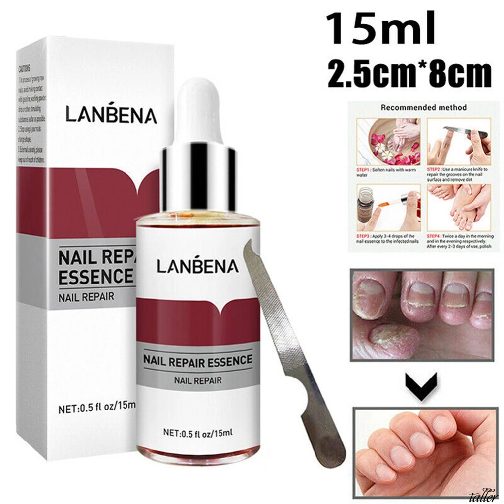 ✧Ready Stcok Lanbena Móng Tay Sửa Chữa Serum Móng Nấm Điều Trị Loại Bỏ Onychomycosis Ngón Chân Nuôi Dưỡng Làm Sáng Nứt Hư Hại Móng Tay Da Chân Chăm Sóc