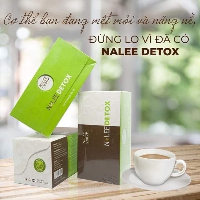 COMBO 2 hộp DETOX Thải độc nalee, Tiêu Mỡ dextox hiệu quả, an toàn thanh lọc cơ thể cân bằng đường huyết
