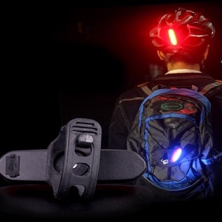 Đèn hậu NQY AQY-096 siêu sáng, 2 chế độ màu, 6 kiểu nháy, sạc bằng cổng usb