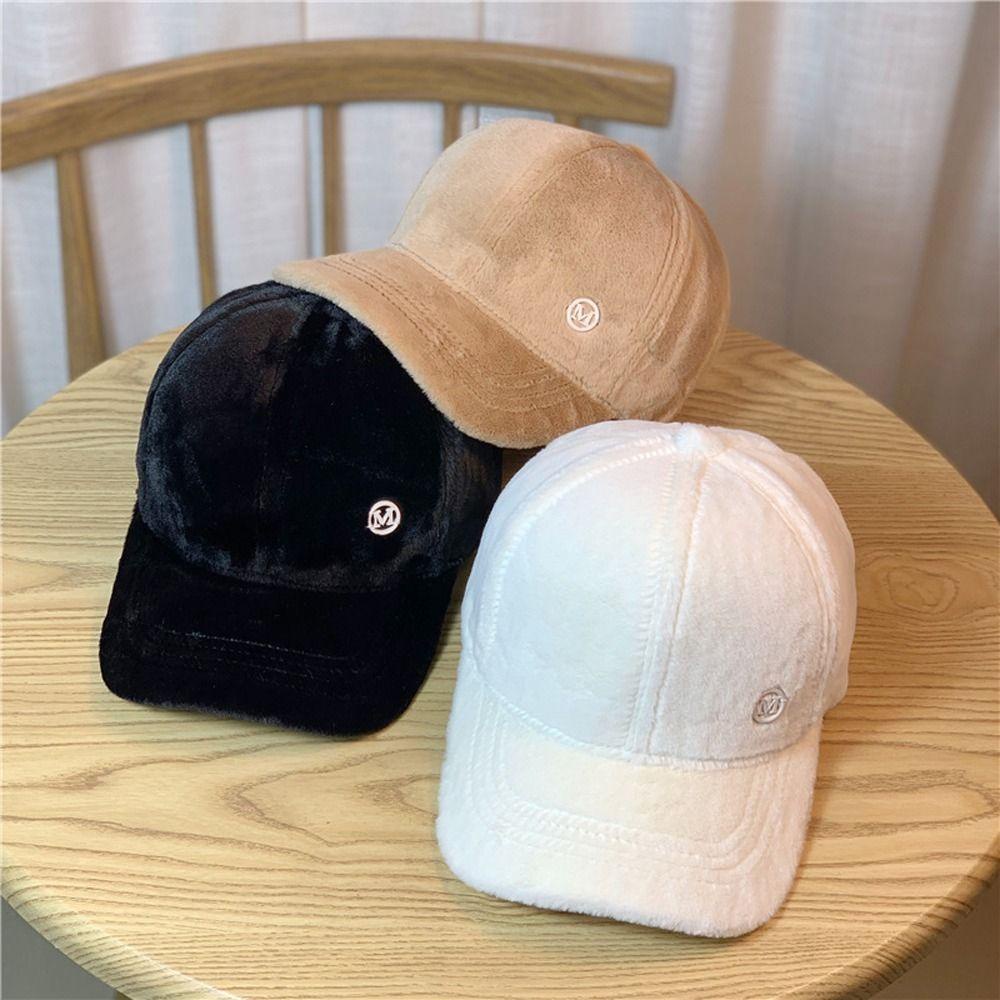 Mũ Lông Thỏ Vành Cong Dày Dặn Giữ Ấm Mùa Đông Phong Cách Vintage Thanh Lịch