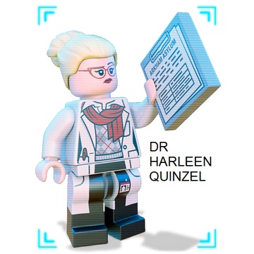 (LEGO DC SUPER HEROES MINIFIGURE ) NHÂN VẬT DR HARLEEN QUINZEL