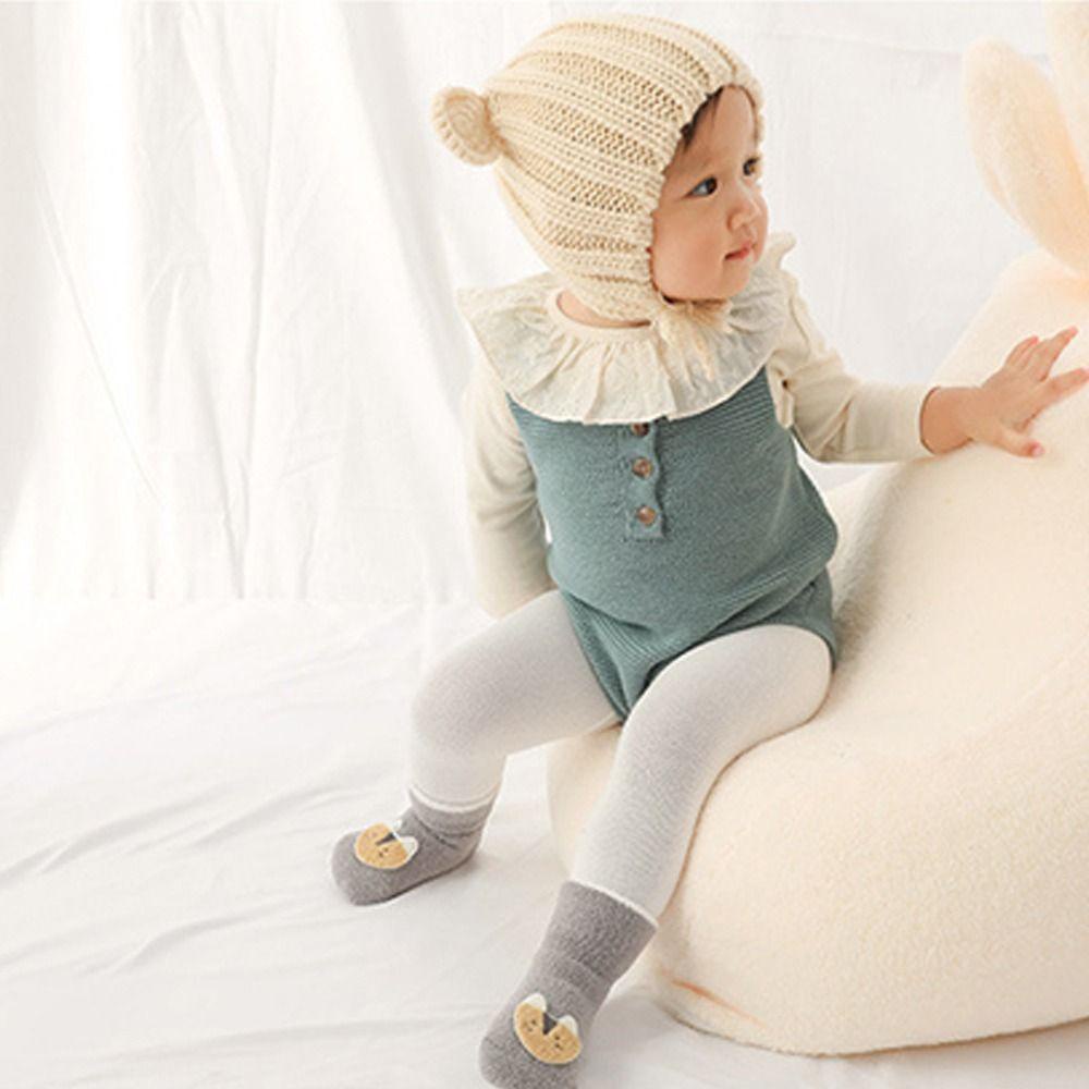 Vớ Ngủ Vải Lông Cừu San Hô Chống Trượt Hình Cá Sấu / Gấu Sáng Tạo Cho Bé