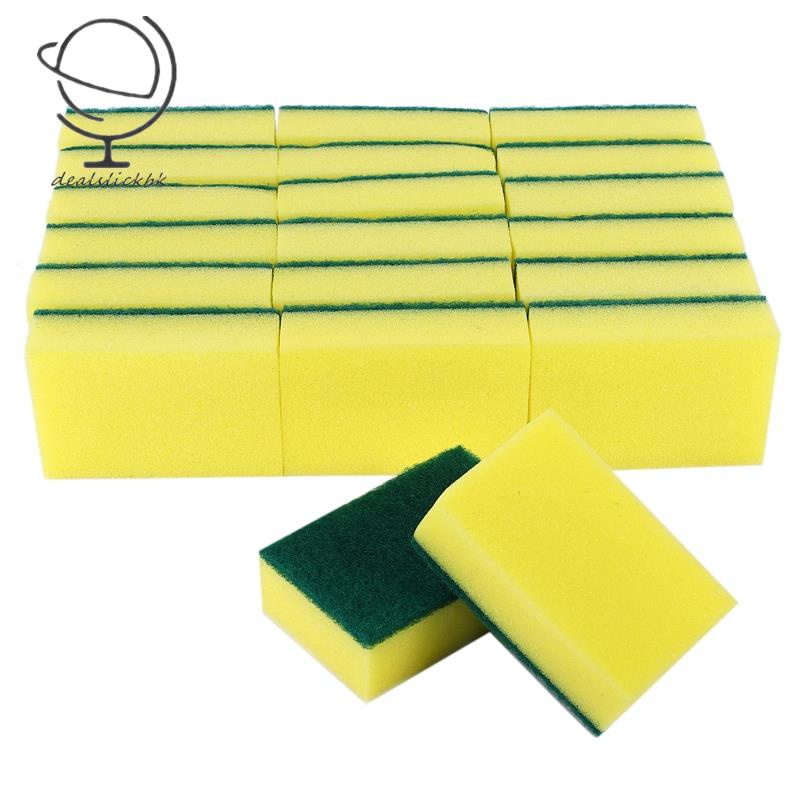 Set 20 Miếng Bọt Biển Rửa Chén Chống Trầy Đa Năng Dùng Trong Nhà Bếp / Phòng Tắm / Ô Tô