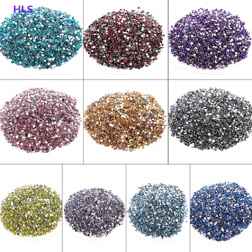 [HLS] Hộp 10000 Hạt Kim Cương Giả Pha Lê AB 3MM Trang Trí Móng Tay Nghệ Thuật