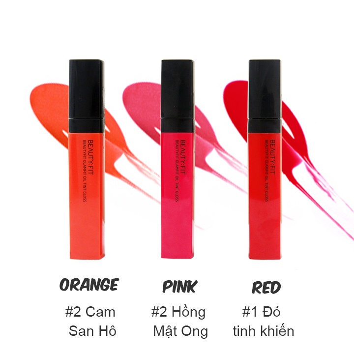 Thanh lý Son Tint Beautifit Glamfit Oil Gloss 4.5g (hàng trưng bài)