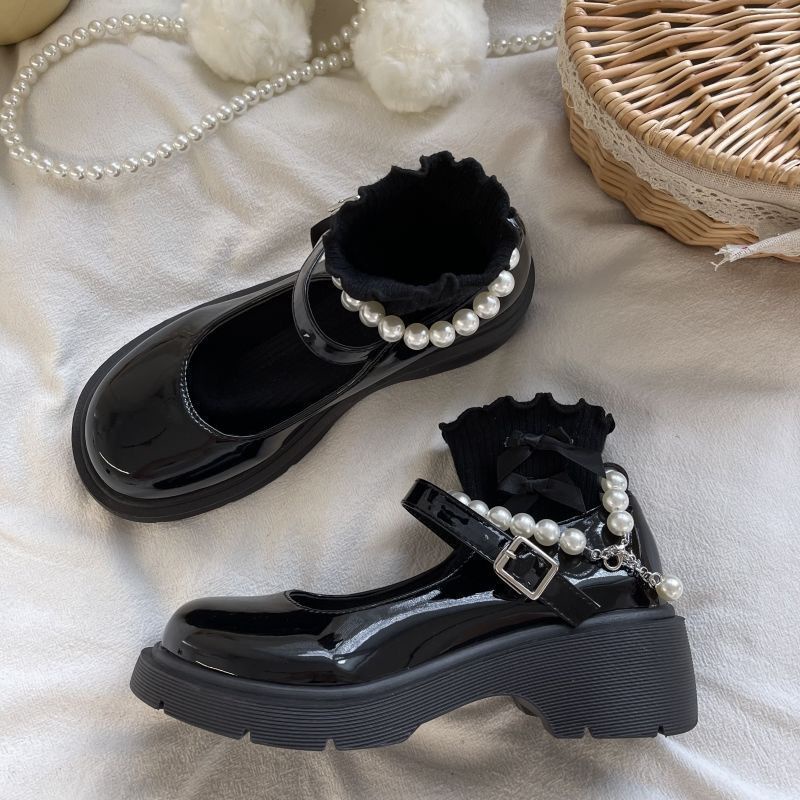 Giày Búp Bê Da Đế Dày Thời Trang Mùa Thu Dành Cho Nữ / Size 35-44 / 41 / Mary Jane / 42