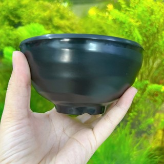 Chén ăn cơm nhám đen nhựa Melamine CO15N