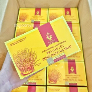 Trà Túi Lọc Gạo Lứt Đông Trùng Hạ Thảo Hoàng Linh (Hộp 20 gói)