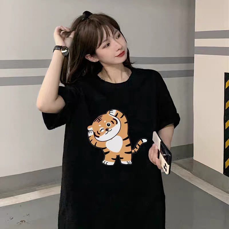 NRVP Áo Thun Unisex Mùa Hè Dáng Suông Tay Cộc Phong Cách Hàn Quốc Cho Nam Nữ