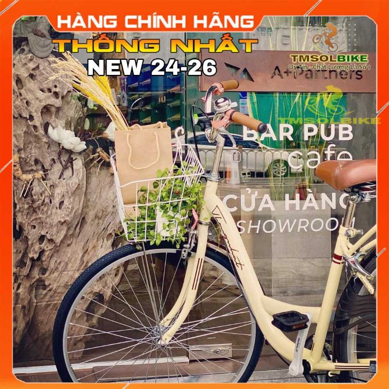 Xe Đạp Mini Nữ NEW 24-26 Thống Nhất(Đã Lắp Ráp) Nguyên Chiếc