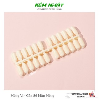 Mỏng Vỉ Bo Tròn - Gắn Sổ Mẫu Móng ( 1 bịch 5 vỉ 120 móng )