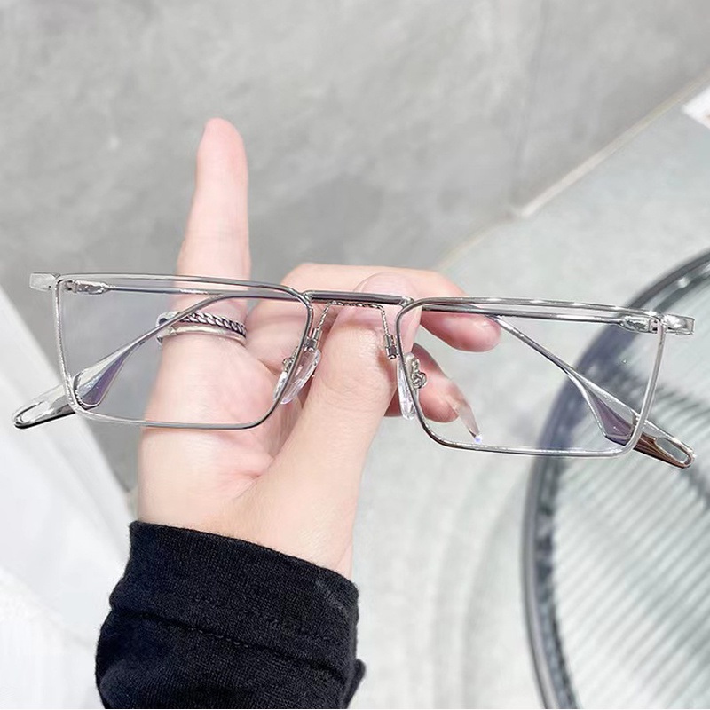 Kính Mát Gọng Vuông Kim Loại Thời Trang Cho Nam Nữ