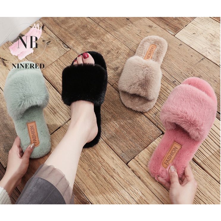 Dép Lông Quai Ngang Đi Trong Nhà Dạo Phố NineRed Homewear - D70