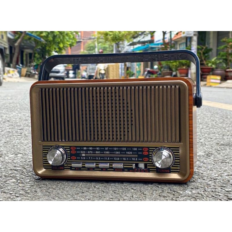 Đài radio AM/FM phong cách hoài cổ điển Hairun HR-510BT/HR-511BT . Loa có kết hợp BLUETOOTH USB THẺ NHỚ ̉
