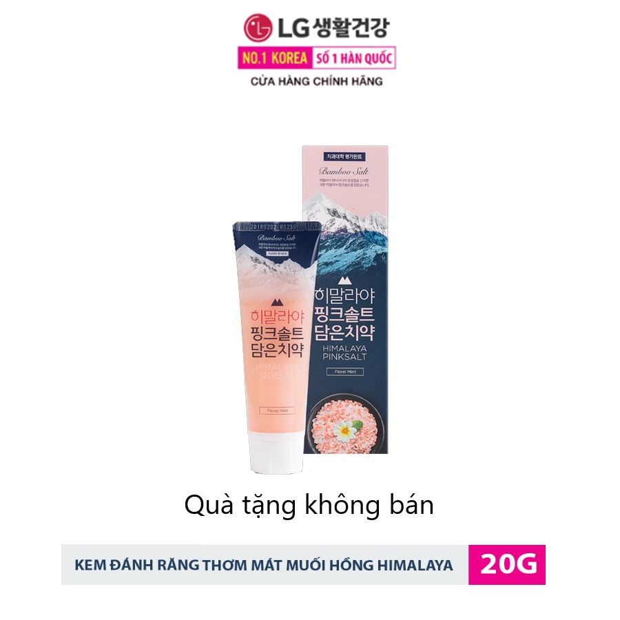 [Qùa tặng không bán] Kem đánh răng Himalaya Pink Salt muối hồng - Hương Hoa Bạc Hà 20g