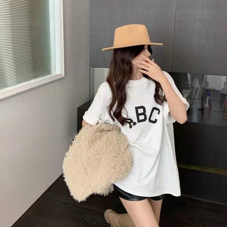 NRVP Áo Thun Unisex Mùa Hè Dáng Suông Tay Cộc Phong Cách Hàn Quốc Cho Nam Nữ