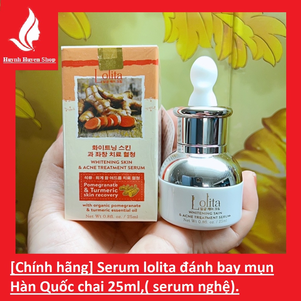 serum lolita nghệ dưỡng da đánh bay mụn hàn quốc chai 25ml (có tem)